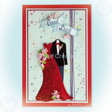 Bild von Dress & Suit with small foam flowers