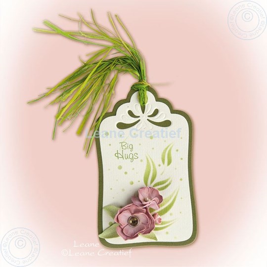 Afbeelding van Label with foam flowers