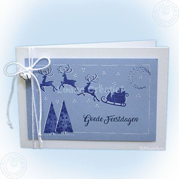 Image de Combi stamp Santa & small Christmas trees