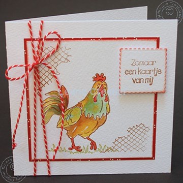 Picture of Stamp Rooster & hen