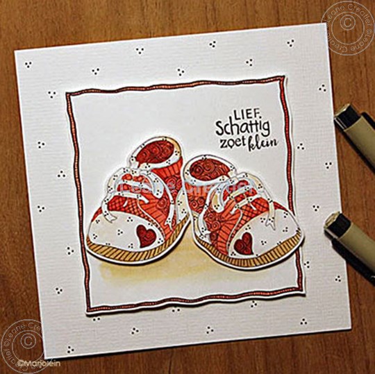 Image sur Doodle stamp Baby shoes