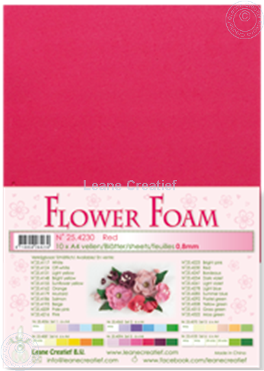 Picture of Flower foam A4 sheet red