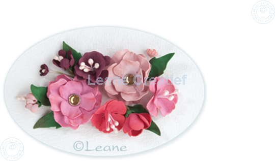 Afbeelding van Flower foam A4 sheet bordeaux