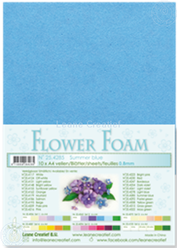 Bild von Flower foam A4 sheet summer blue