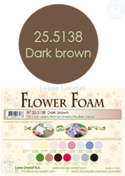 Image de Flower foam A4 sheet dark brown