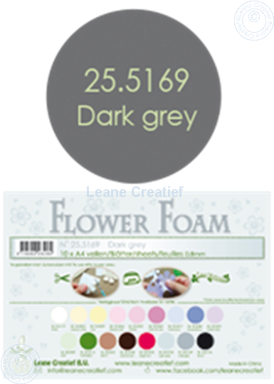 Picture of Flower foam A4 sheet dark grey