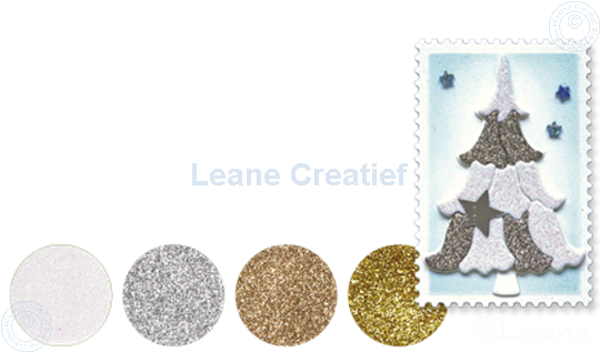 Picture of Glitter Foam set 1 silver/white/gold