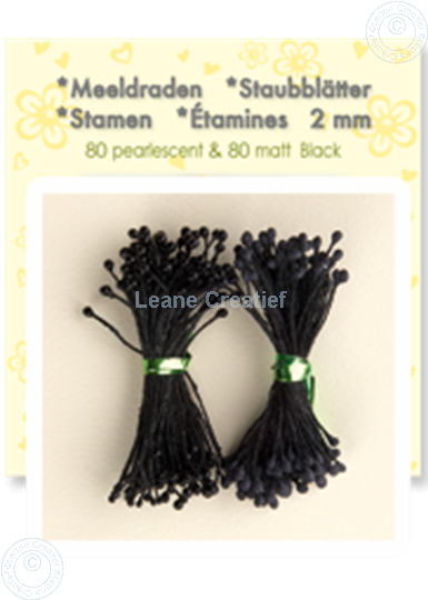 Afbeelding van Meeldraden ± 80 matt & 80 pearl black