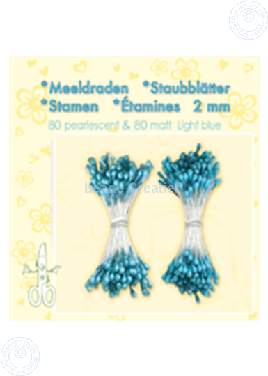 Image sur Étamines ± 80 matt & 80 light blue