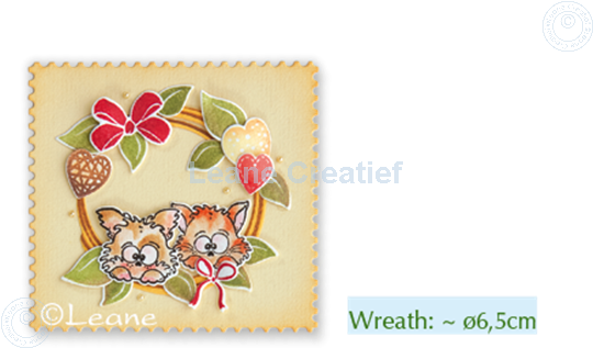 Afbeelding van Set Lea'bilitie&Clearstamp Wreath with pets