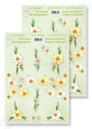 Afbeelding van LeCreaDesign® knipvellen narcissen