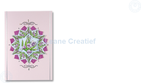 Image sur Rosettes Pyramid Fleurs rose/bleu