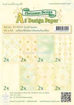 Bild von Design Bogen gold tones A5