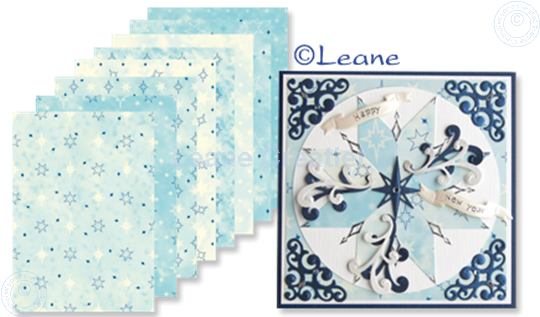 Bild von Design Bogen blue tones A5