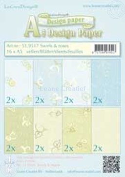 Picture of Design sheets Swirls & Roses A5
