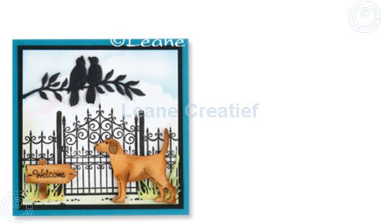 Image sur Combi stamp Garden gate