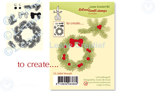 Picture of Combi stamp Wreath