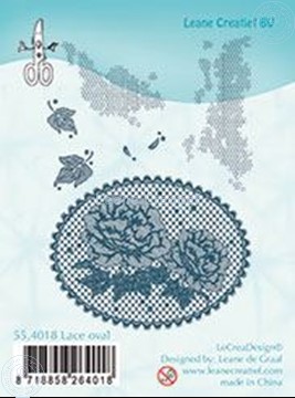 Bild von Combi stamp Lace oval roses