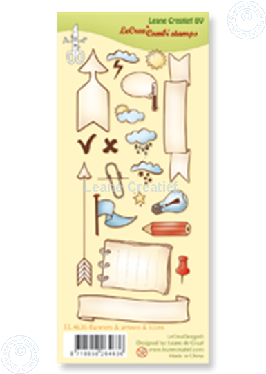 Bild von Clear stamp Banners, arrows & icons