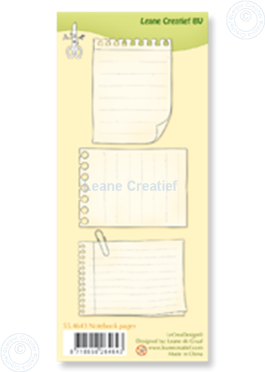 Picture of Clear stamp Notebook pages