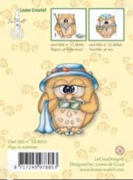 Bild von Clearstamp Owlie´s Owl005 Pipa in summer