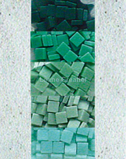 Afbeelding van LeCreaDesign® mozaïek steentjes II zeegroen