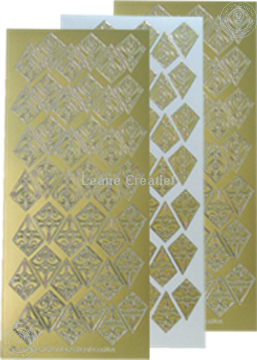 Picture of LeCreaDesign® Rosettes stickers / peel offs gold