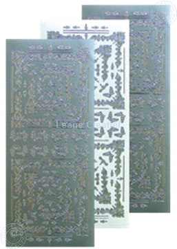 Bild von LeCreaDesign® Ecksticken Sticker silber