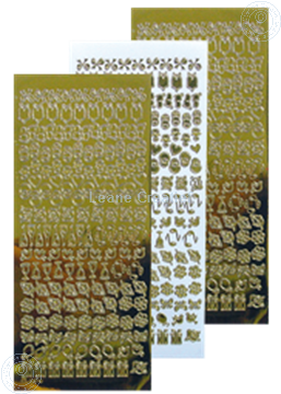 Picture of LeCreaDesign® lace ornament sticker mirror gold