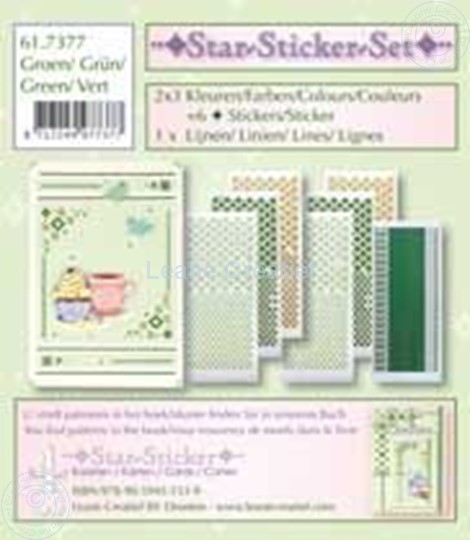 Afbeelding van Star-Sticker set groen