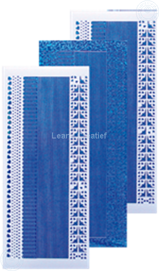 Bild von Linien Sticker diamond blau