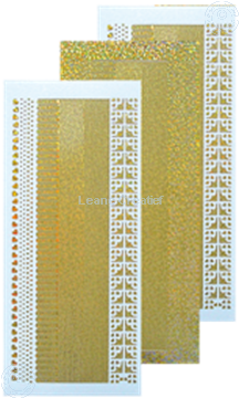 Bild von Linien Sticker diamond gold