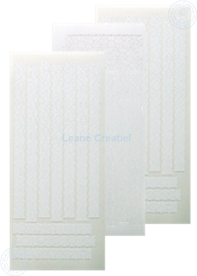 Bild von LeCreaDesign® Lace Sticker weiß