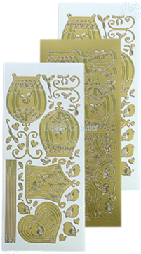 Bild von LeCreaDesign® Sticker Vogelkäfig gold