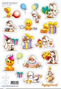 Afbeeldingen van LeCreaDesign® Mylo & Friends® Stickers A5 #2