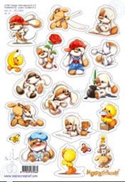 Afbeeldingen van LeCreaDesign® Mylo & Friends® Stickers A5 #4