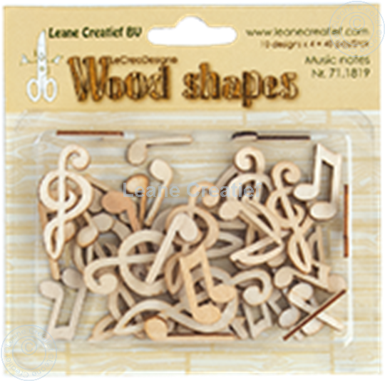 Leane Creatief Uitgeverij BV. Woodshapes Music notes