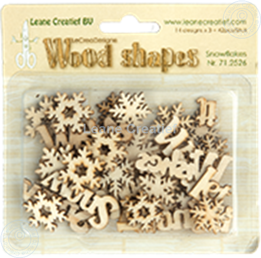 Image sur Woodshapes Snowflakes