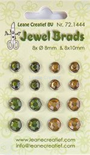 Bild von Jewel brads moss green/light gold