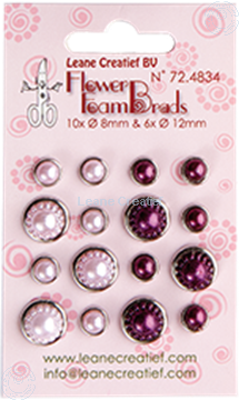 Image de Pearl brads pink/bordeaux