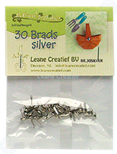 Bild von 30 Brads silver 5mm