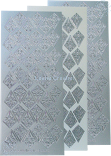Afbeelding van LeCreaDesign® Rozetten stickers zilver