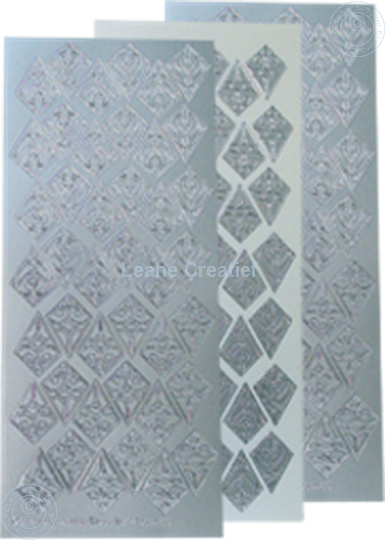 Image sur LeCreaDesign® Sticker de rosettes argent