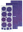 Image de Stickers des  fleurs diamond purple