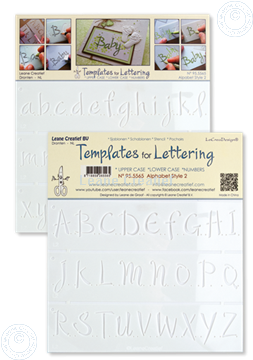 Picture of 2 Templates for Handlettering Alphabet style 2, Upper case+ Lower case+Numbers