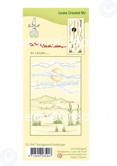 Bild von LeCreaDesign® Silikon Stempel  Hintergrund Landschaft