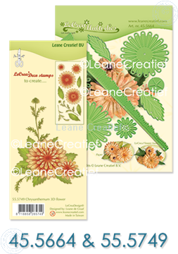 Afbeeldingen van Multi die & Clearstamp Chrysant 