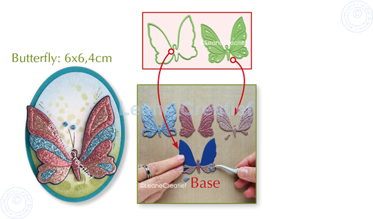 Picture of Lea’bilitie® Patch die Butterfly  cut and embossing die