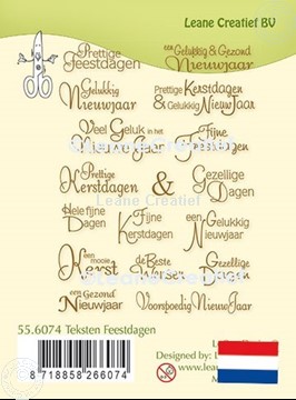Bild von LeCreaDesign® Silikon Stempel  Texte Feiertage Holländisch
