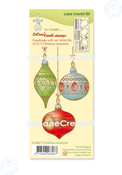 Bild von LeCreaDesign® Silikon Kombi Stempel  Weihnacht Ornamente 